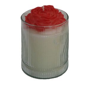 عکس جار شیاردار بزرگ گل دار