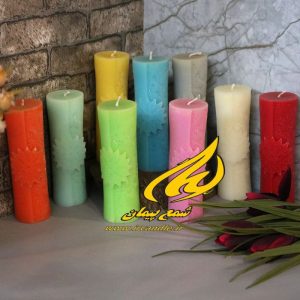 شمع استوانه مسس رنگ بندی
