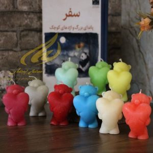 فروش انواع شمع خرس قلبی با رنگ بندی کامل و متنوع