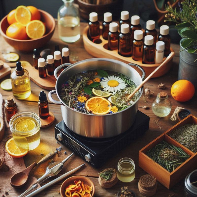 تصویر آموزش اسانس طبیعی شمع سازی