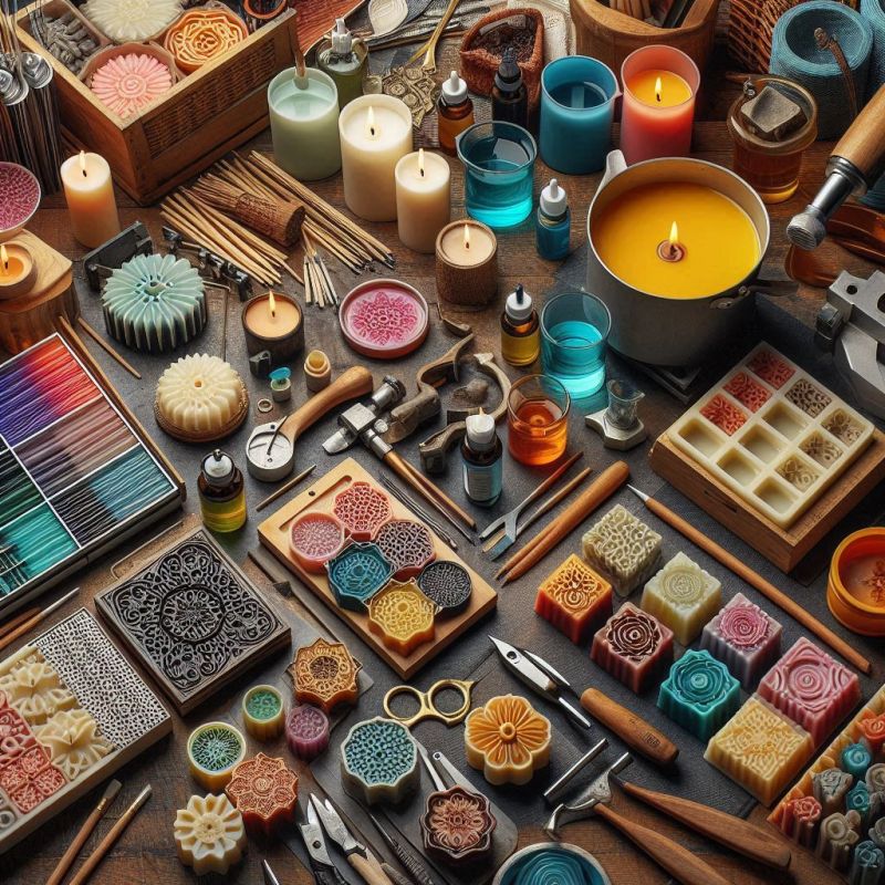 تصویر آموزش ساخت شمع طرح دار
