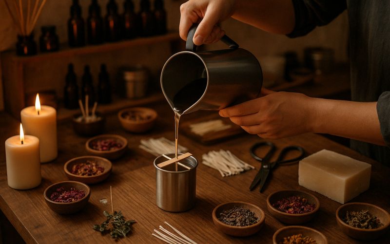 مراحل آموزش شمع سازی
